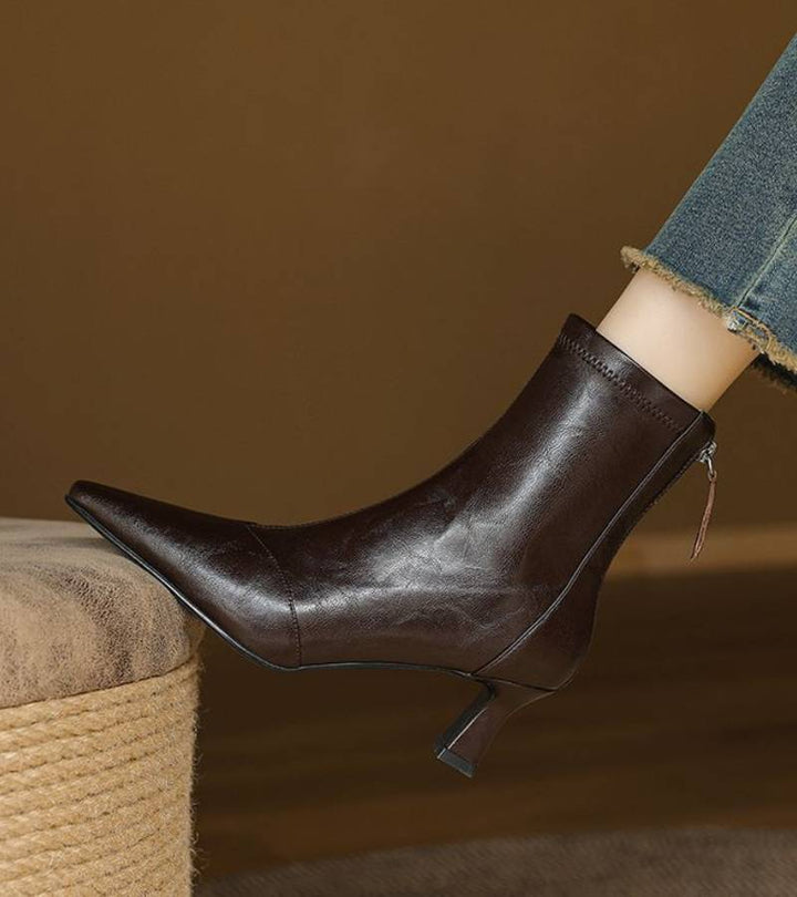 RUMI | Bottines en cuir à talon élégant