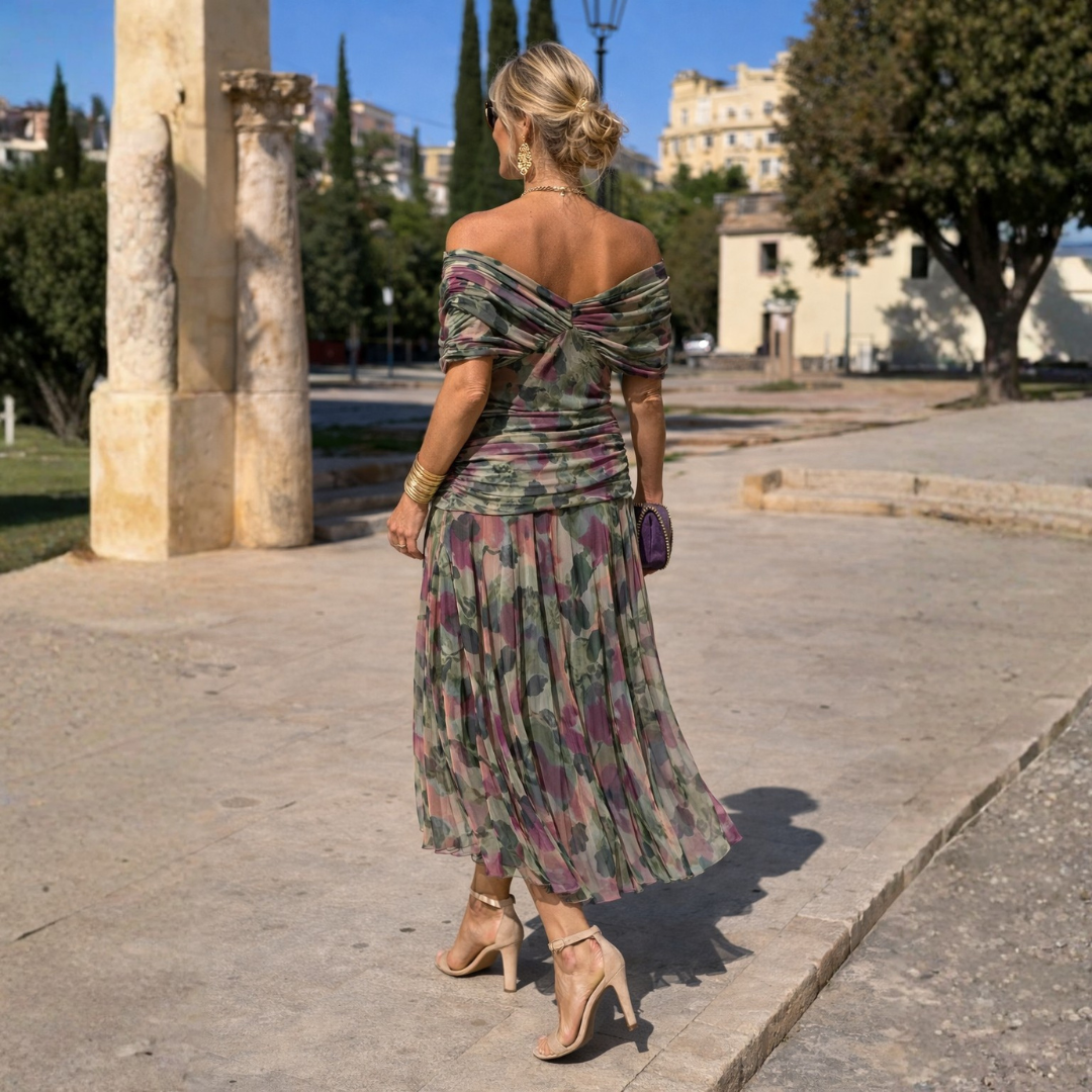FLORE | Robe Longue Épaules Dénudées