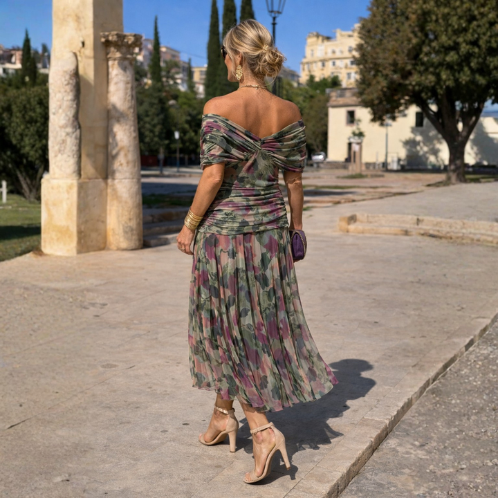 FLORE | Robe Longue Épaules Dénudées