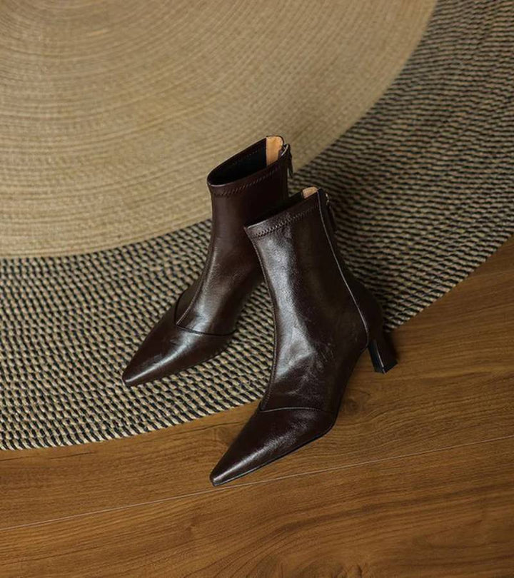 RUMI | Bottines en cuir à talon élégant