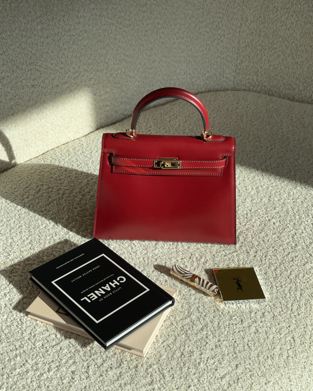 JACQUE | Mini sac en cuir Bordeaux – Élégance intemporelle