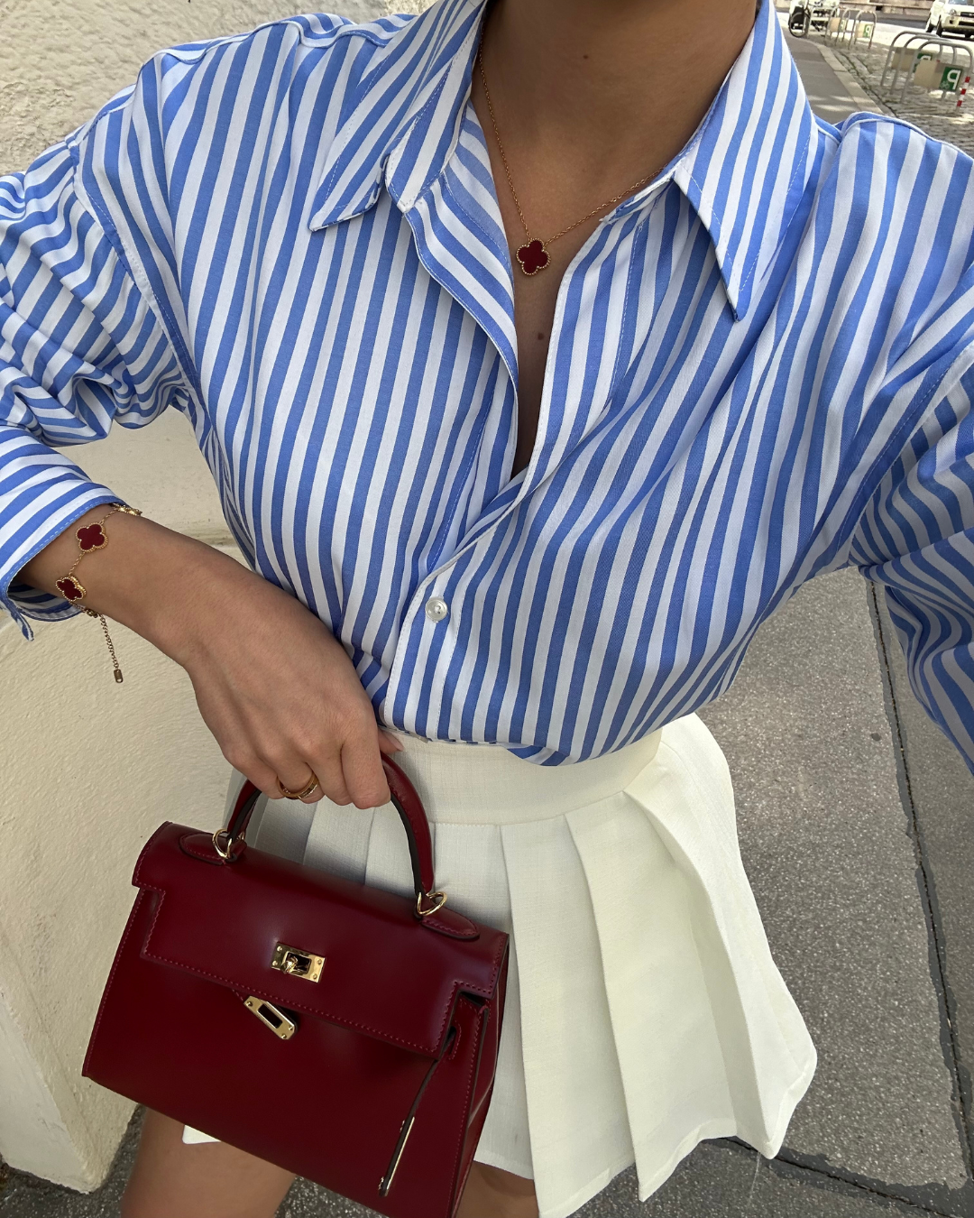 JACQUE | Mini sac en cuir Bordeaux – Élégance intemporelle