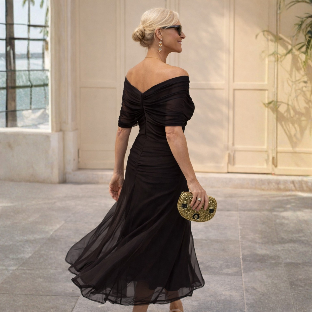 FLORE | Robe Longue Épaules Dénudées