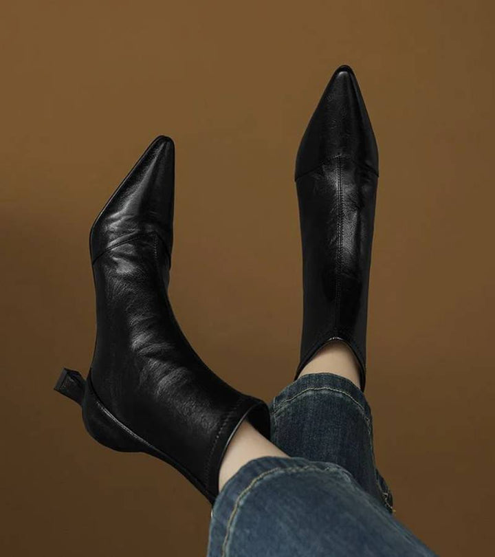 RUMI | Bottines en cuir à talon élégant