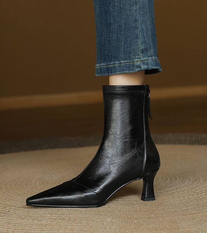 RUMI | Bottines en cuir à talon élégant