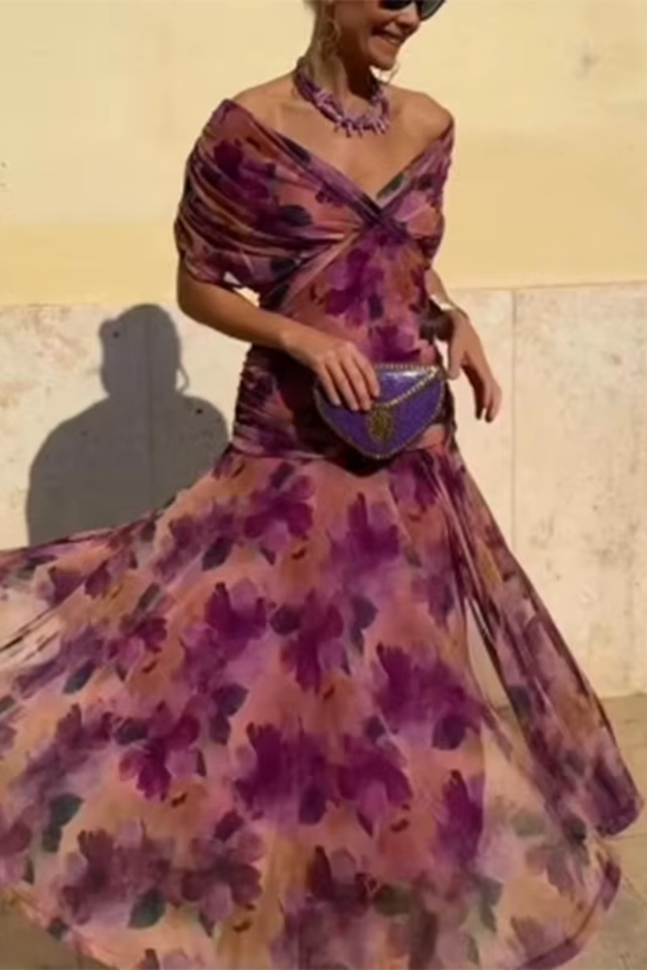 ANETTE | Robe Longue Fleurie