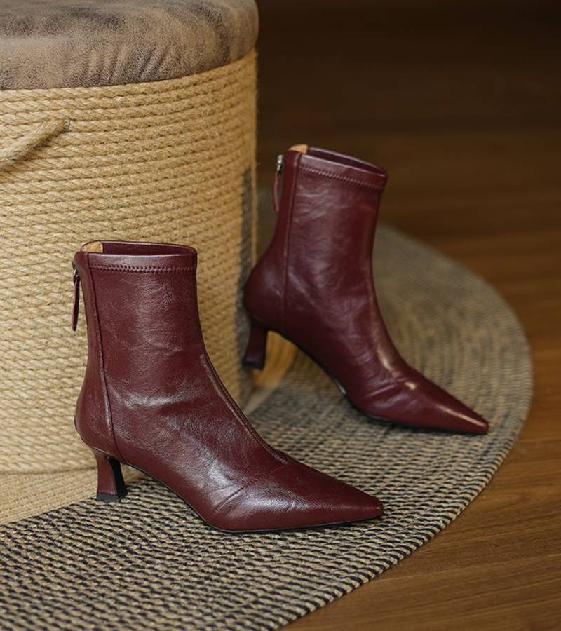 RUMI | Bottines en cuir à talon élégant