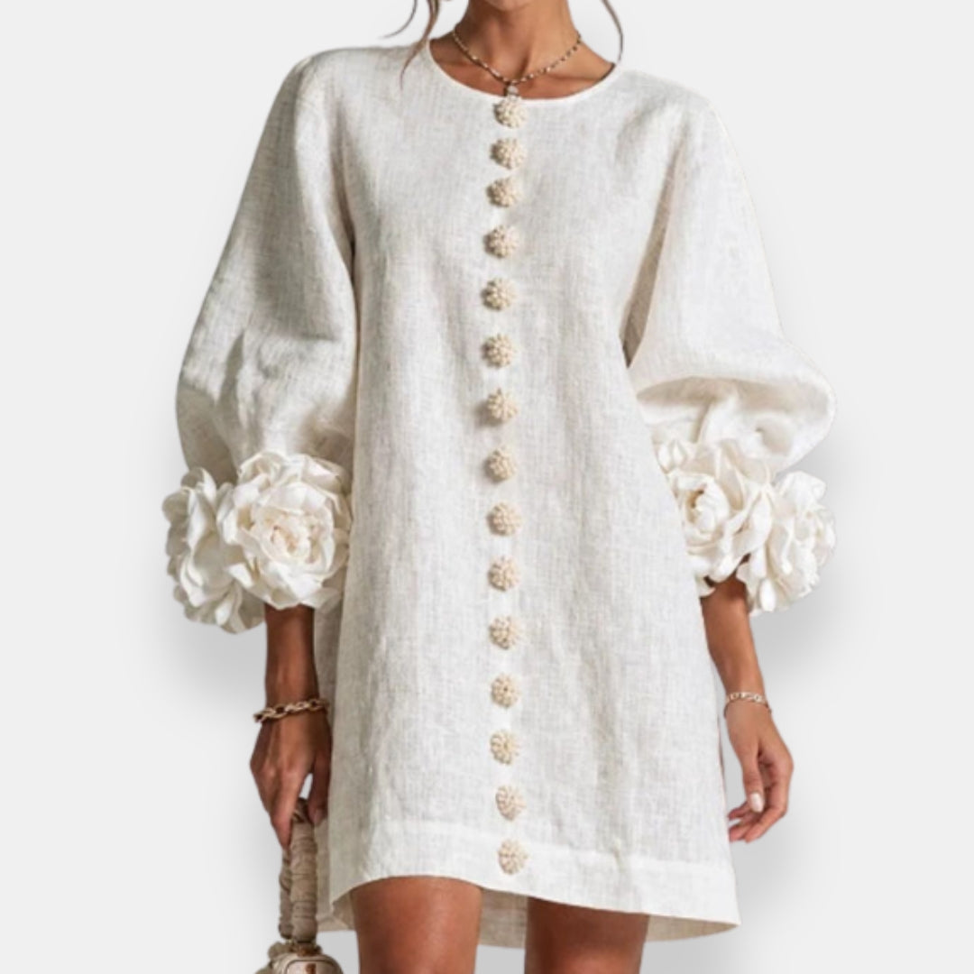 Macéla | Robe à fleurs en relief