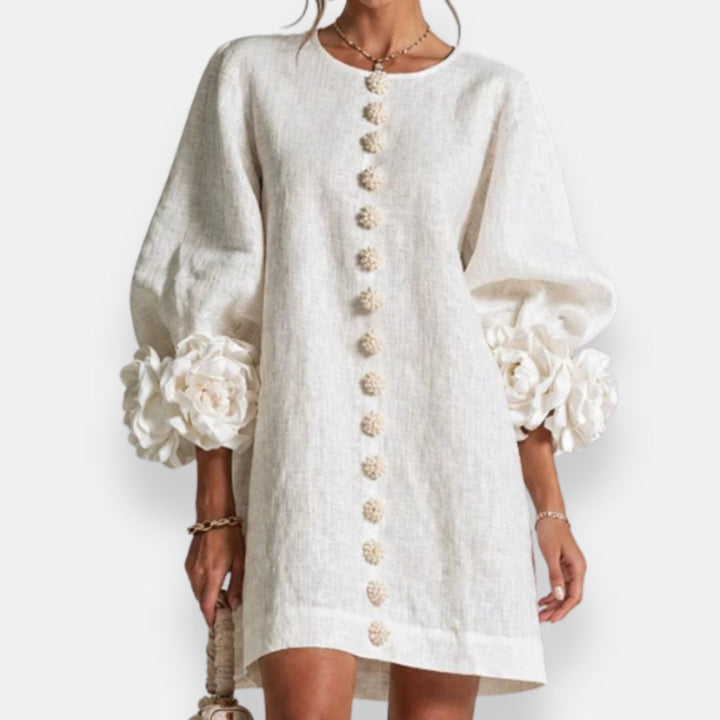 Macéla | Robe à fleurs en relief