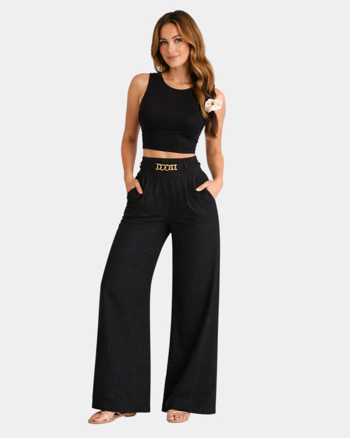 CÉLIE| Pantalon large élégant