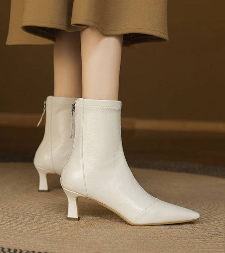 RUMI | Bottines en cuir à talon élégant