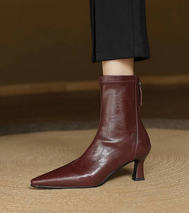 RUMI | Bottines en cuir à talon élégant
