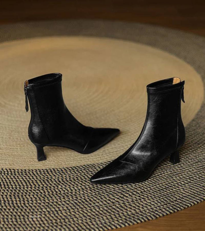 RUMI | Bottines en cuir à talon élégant