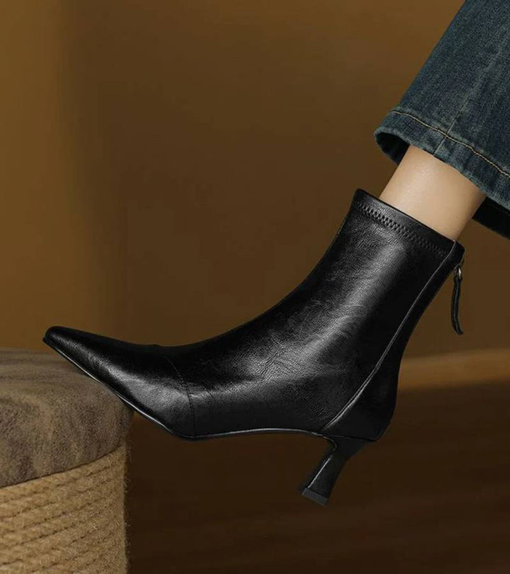 RUMI | Bottines en cuir à talon élégant