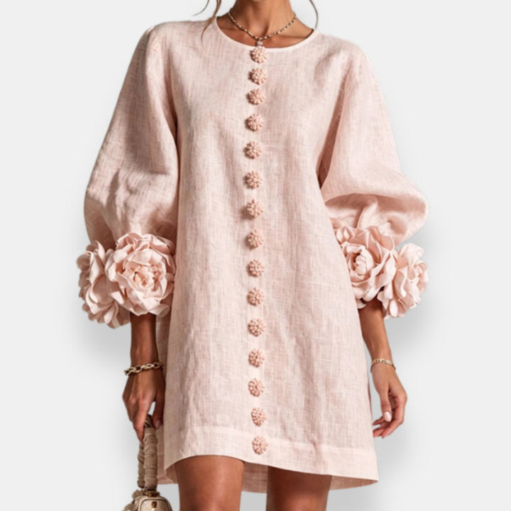 Macéla | Robe à fleurs en relief