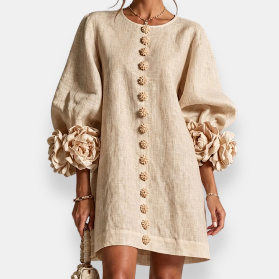 Macéla | Robe à fleurs en relief