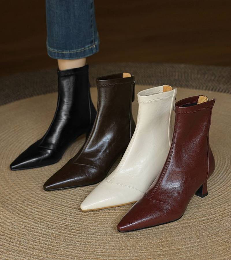 RUMI | Bottines en cuir à talon élégant