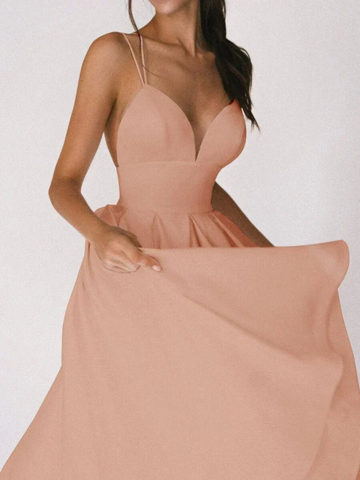 LORÉNA | Robe Midi Élégante et Raffinée