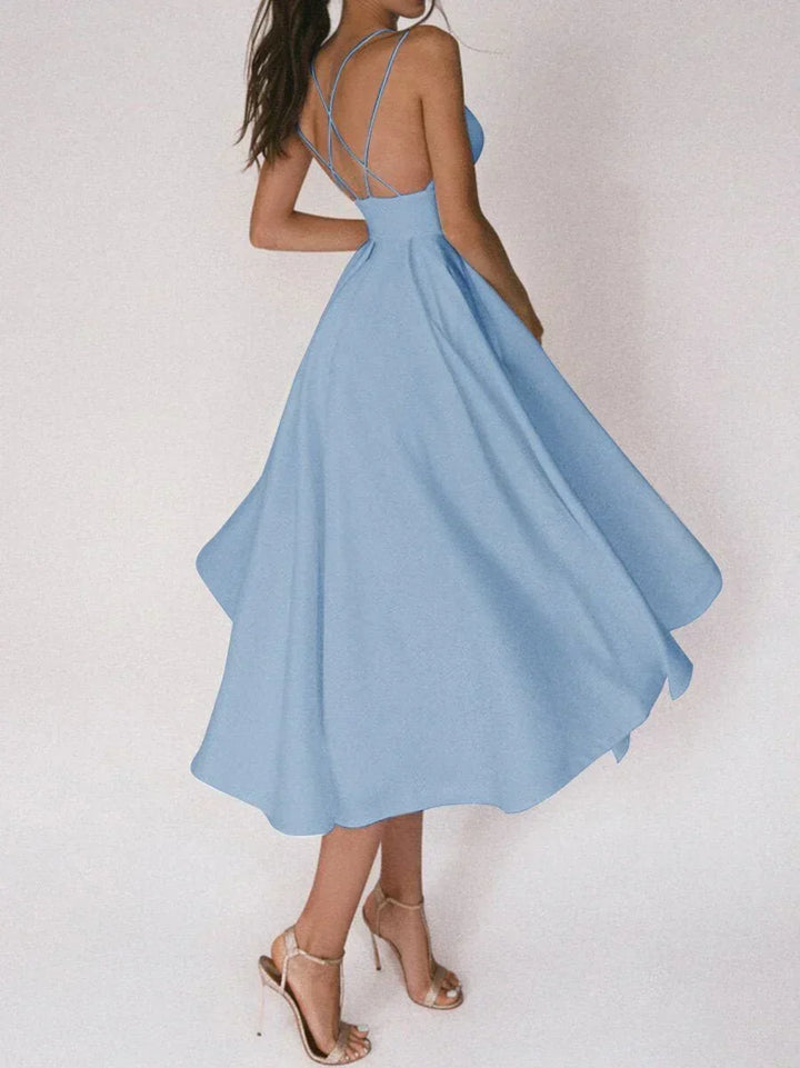LORÉNA | Robe Midi Élégante et Raffinée