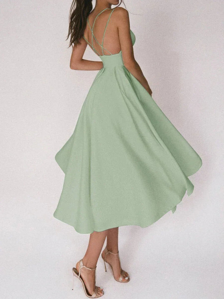 LORÉNA | Robe Midi Élégante et Raffinée