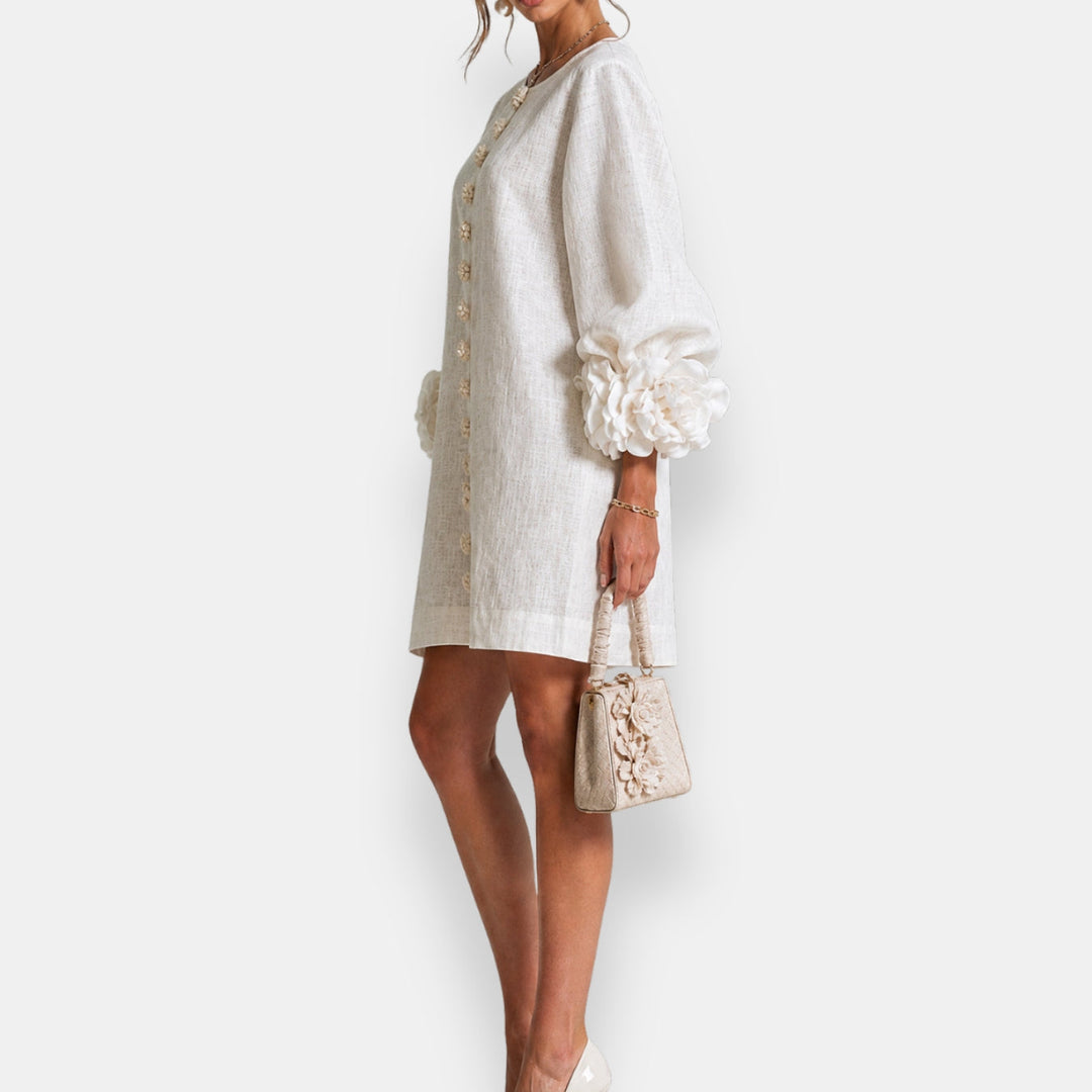 Macéla | Robe à fleurs en relief