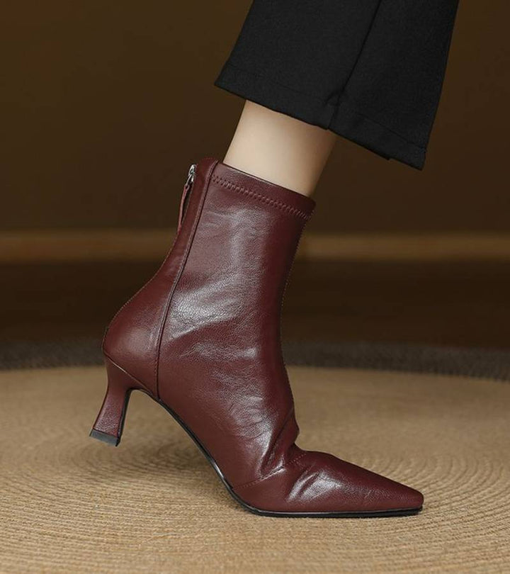 RUMI | Bottines en cuir à talon élégant
