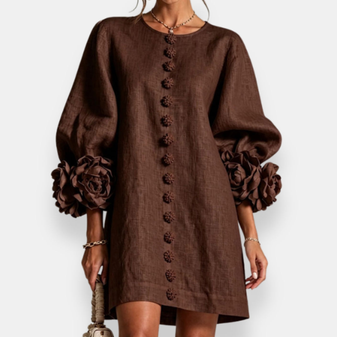 Macéla | Robe à fleurs en relief