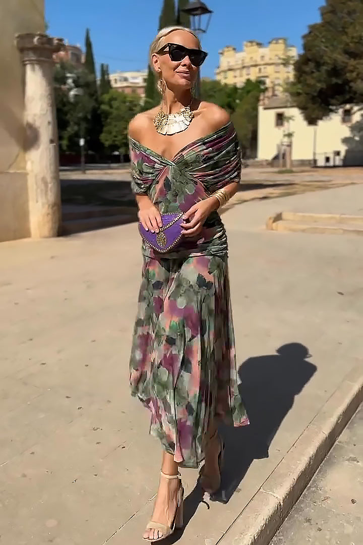 ANETTE | Robe Longue Fleurie