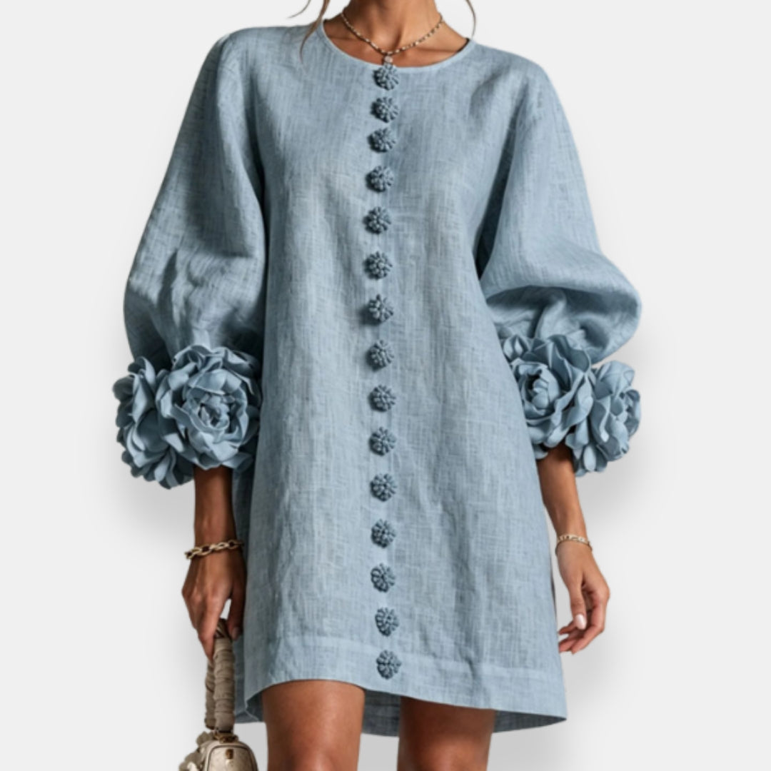 Macéla | Robe à fleurs en relief