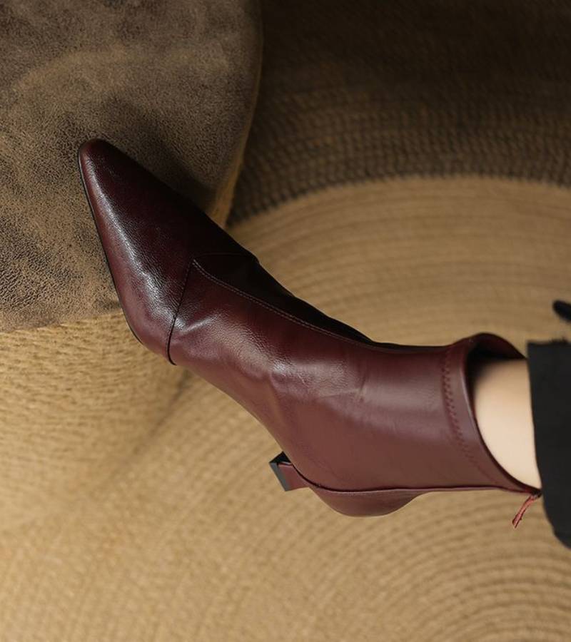 RUMI | Bottines en cuir à talon élégant