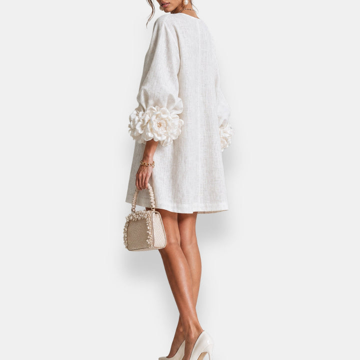 Macéla | Robe à fleurs en relief
