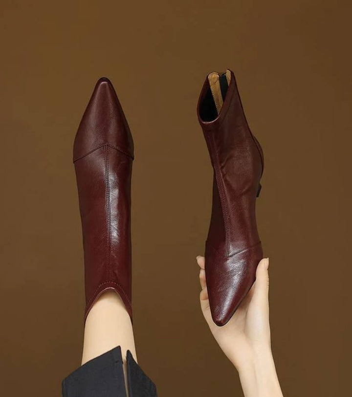 RUMI | Bottines en cuir à talon élégant