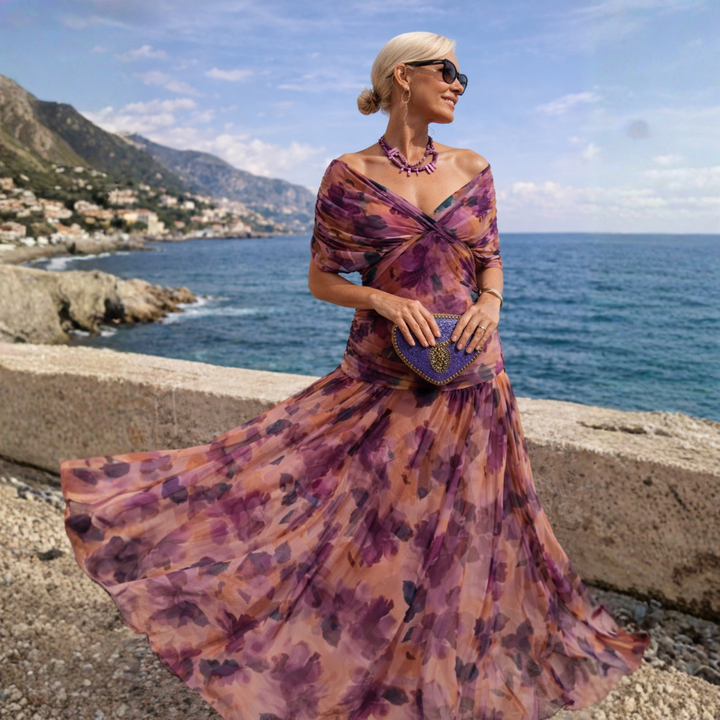 FLORE | Robe Longue Épaules Dénudées
