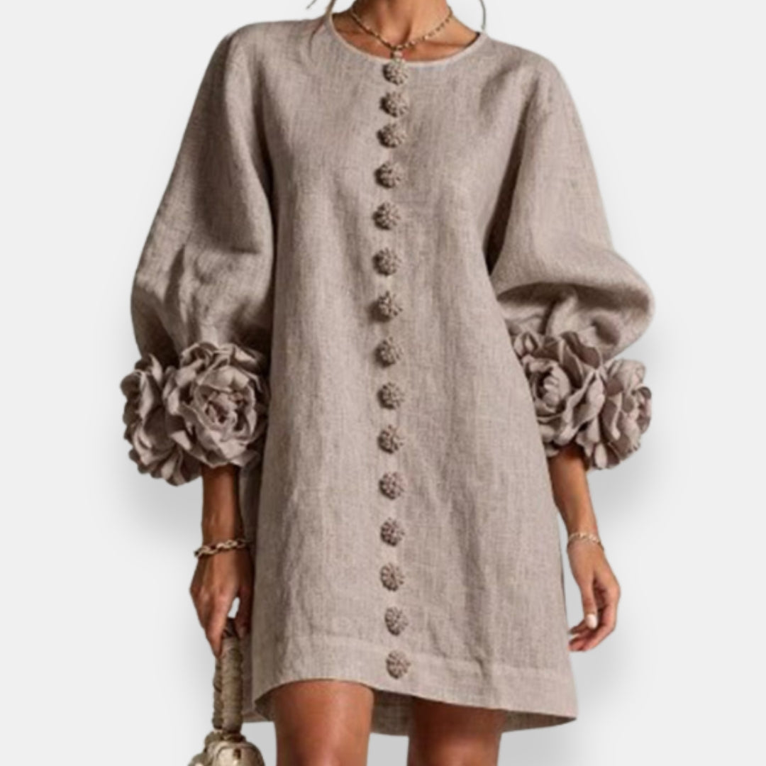 Macéla | Robe à fleurs en relief
