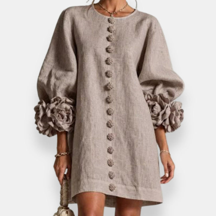 Macéla | Robe à fleurs en relief