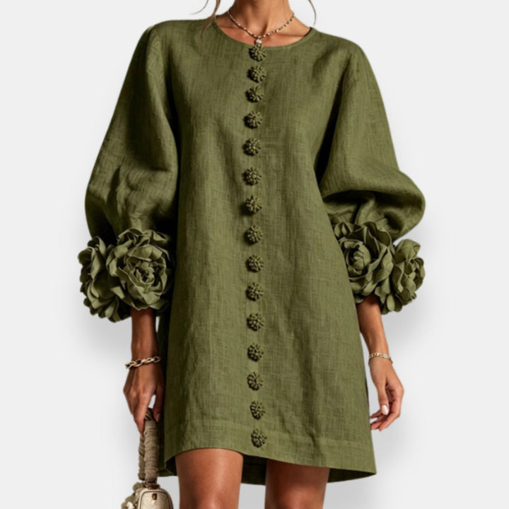Macéla | Robe à fleurs en relief