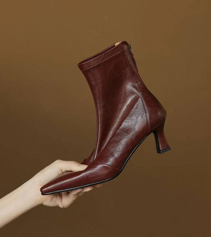RUMI | Bottines en cuir à talon élégant