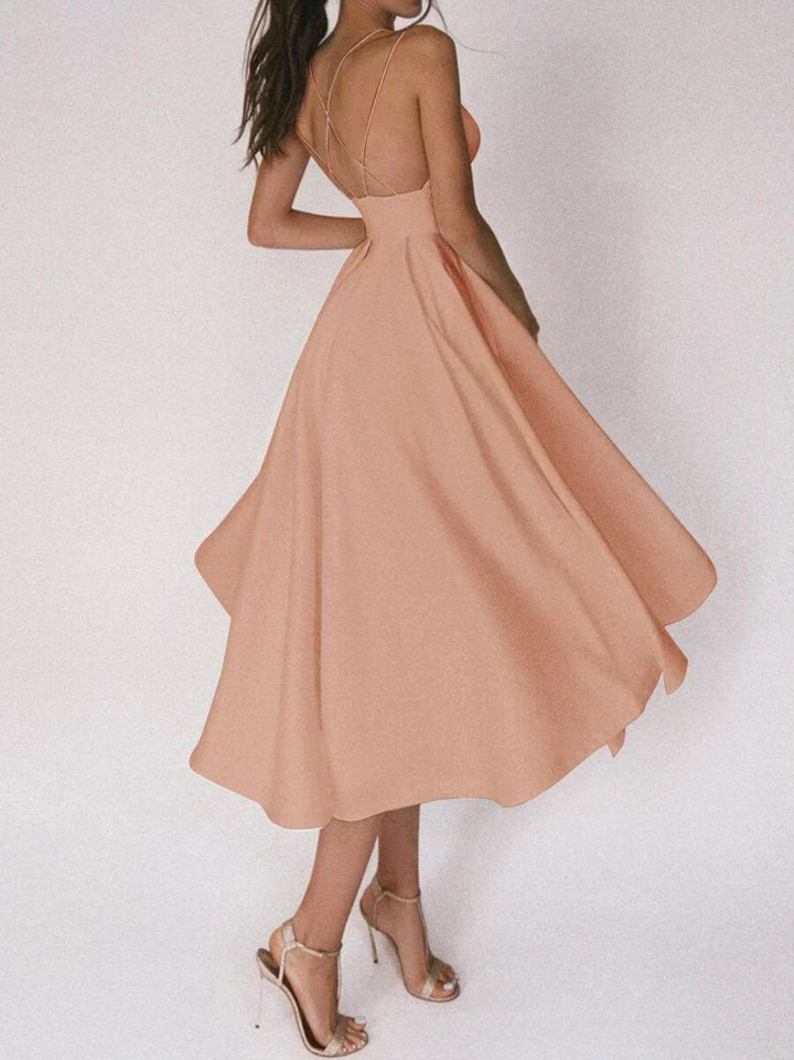 LORÉNA | Robe Midi Élégante et Raffinée