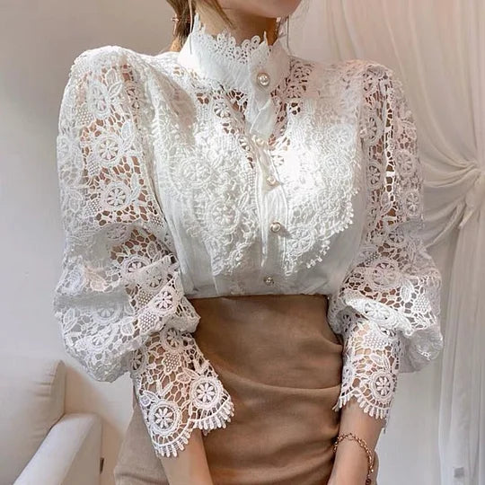 YASMINE | CHEMISE EN DENTELLE