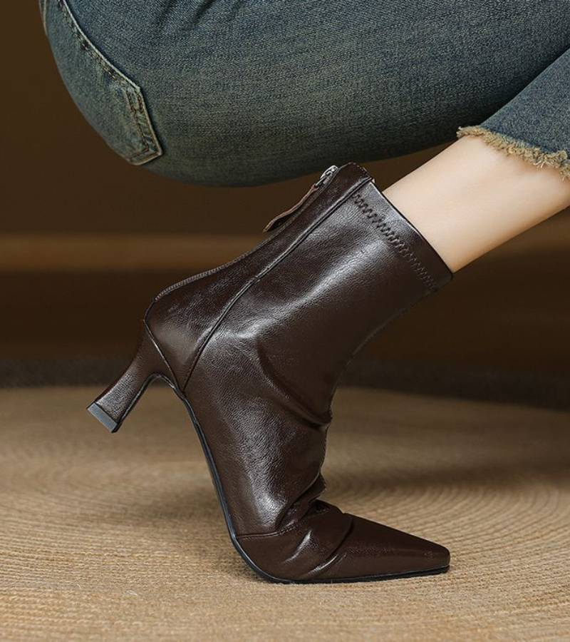 RUMI | Bottines en cuir à talon élégant