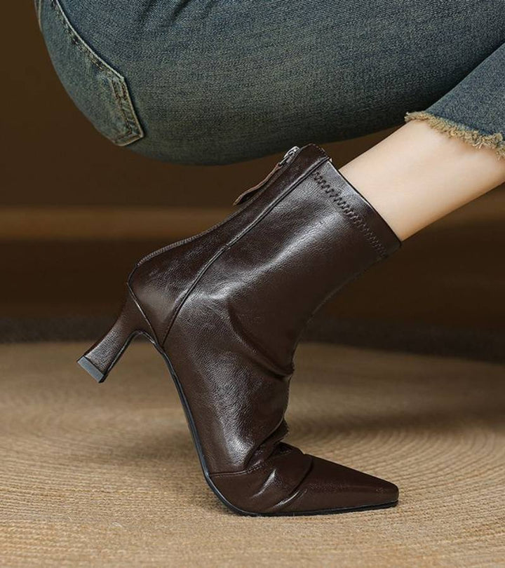 RUMI | Bottines en cuir à talon élégant