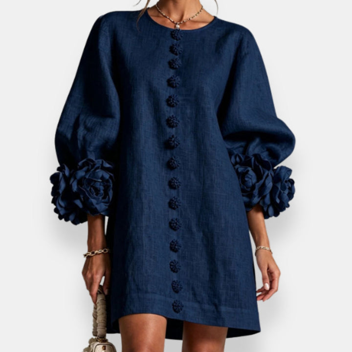Macéla | Robe à fleurs en relief