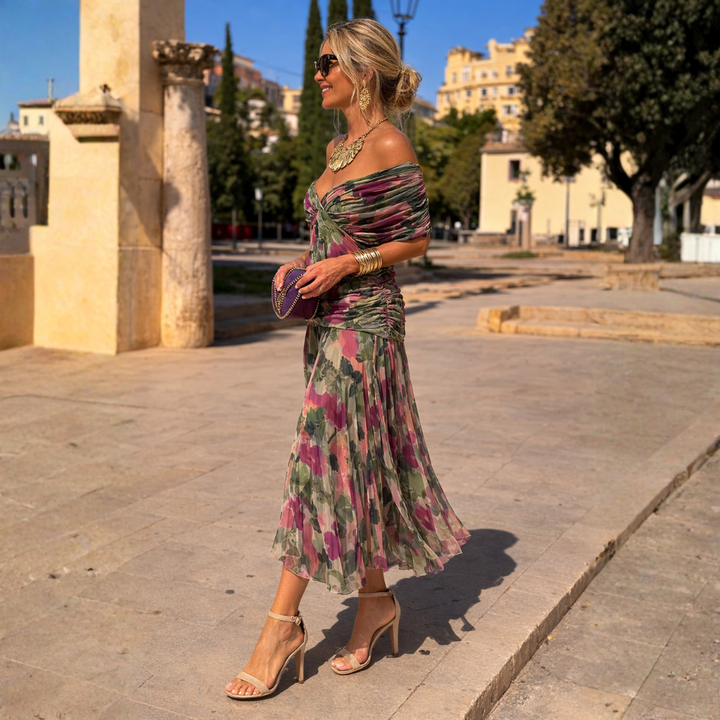 FLORE | Robe Longue Épaules Dénudées