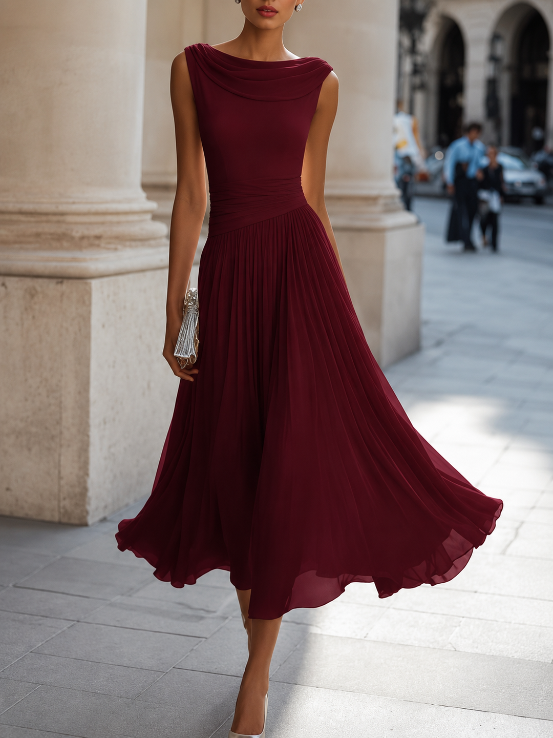 COLETTE | ROBE MIDI ÉLÉGANTE CHIC POUR FEMMES
