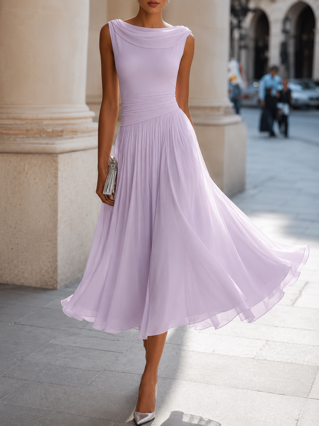 COLETTE | ROBE MIDI ÉLÉGANTE CHIC POUR FEMMES