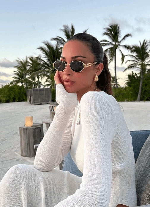 CHARLOTTE | Lunettes de soleil rondes, raffinées et élégantes