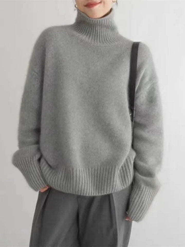 CINDY | Pull Col Roulé Intemporel
