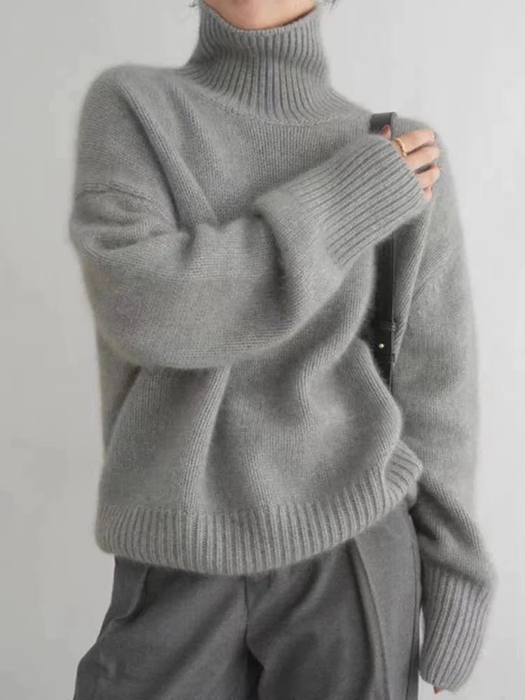 CINDY | Pull Col Roulé Intemporel