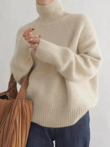 CINDY | Pull Col Roulé Intemporel