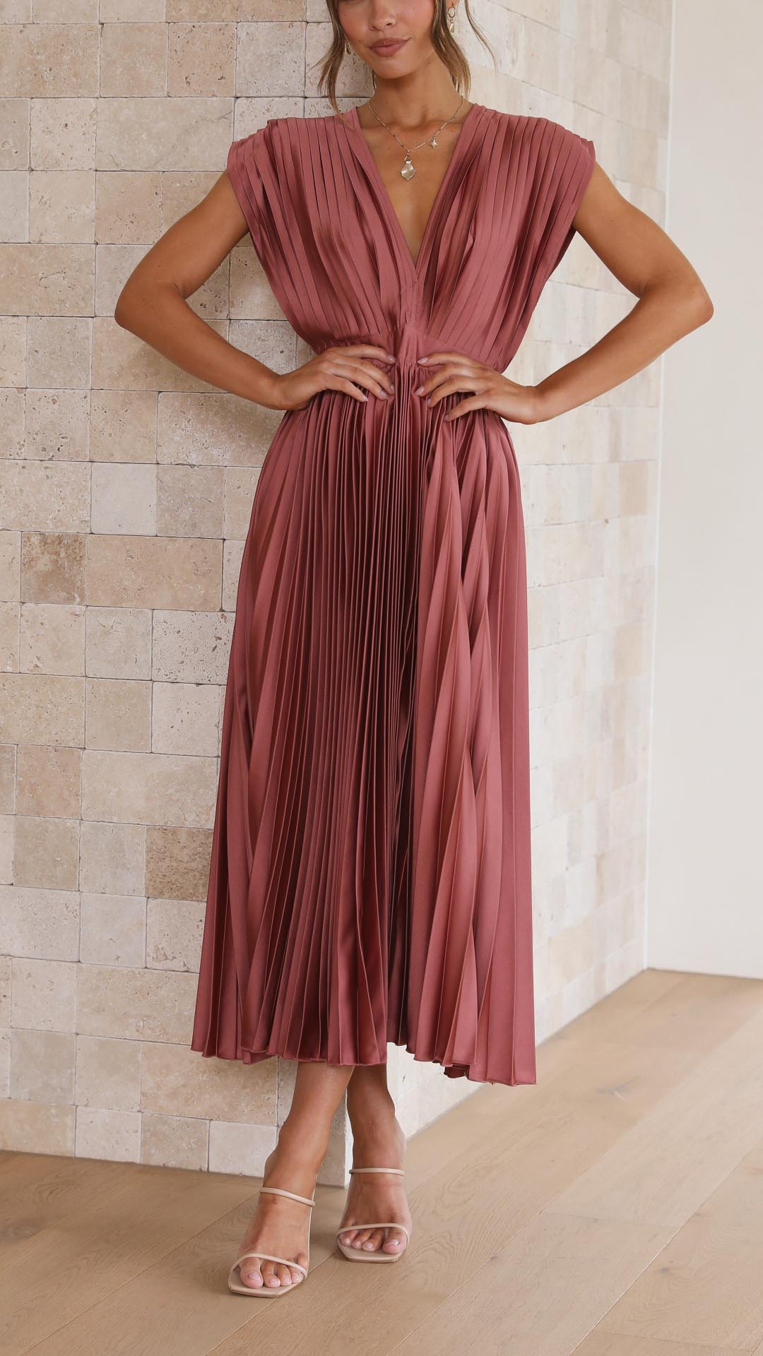 OCÉANE | Robe Élégante en Plis